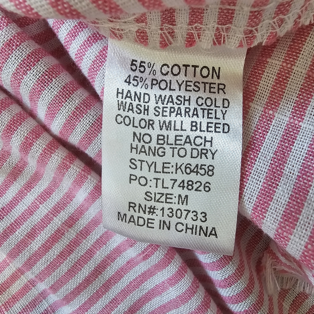 Umgee Pink Striped Tiered Dress - Picture 11 of 16
